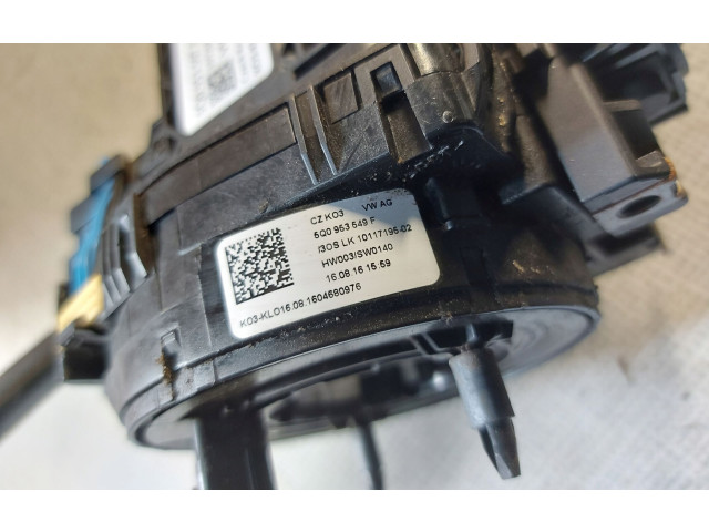 Подрулевой шлейф SRS 5Q0963549F, 5Q0953507FT   Volkswagen Golf Sportsvan