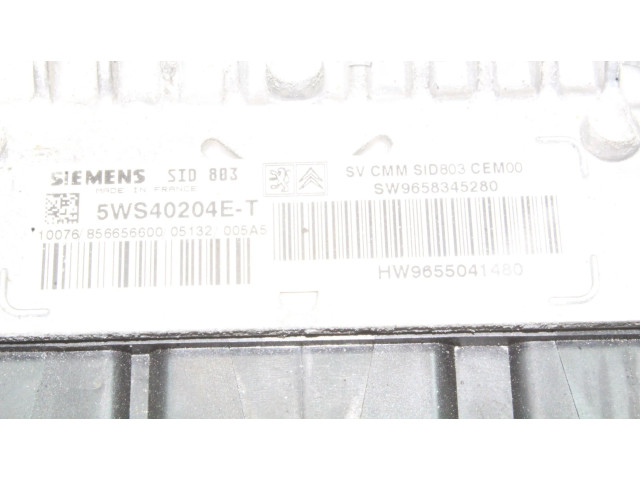 Řídící jednotka 9658345280, 9655041480   Peugeot 407 2007