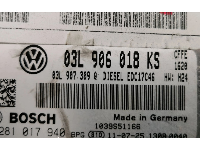 Блок управления двигателя 03L906018KS, 1039S51166   Volkswagen Sharan    