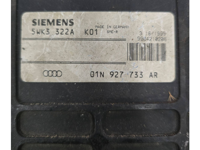 Блок управления коробкой передач 01N927733AR, 5WK3322A   Audi A4 S4 B5 8D