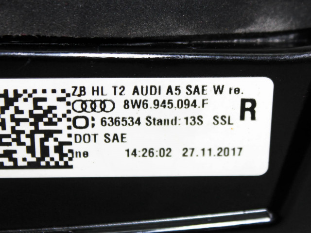 Задний фонарь правый 8W6945094F    Audi A5   2016- года