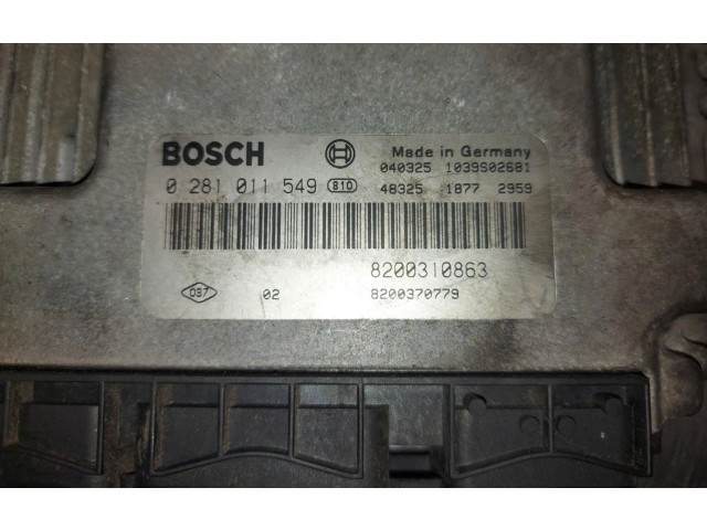 Блок управления двигателем ECU    8200310863   Renault Megane II