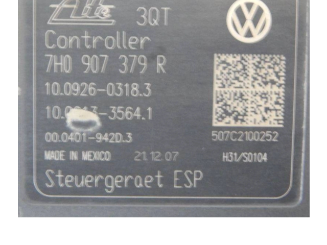 Блок АБС 7H0907379R, 000401942D3   Volkswagen  Transporter - Caravelle T5  2003 - 2015 года