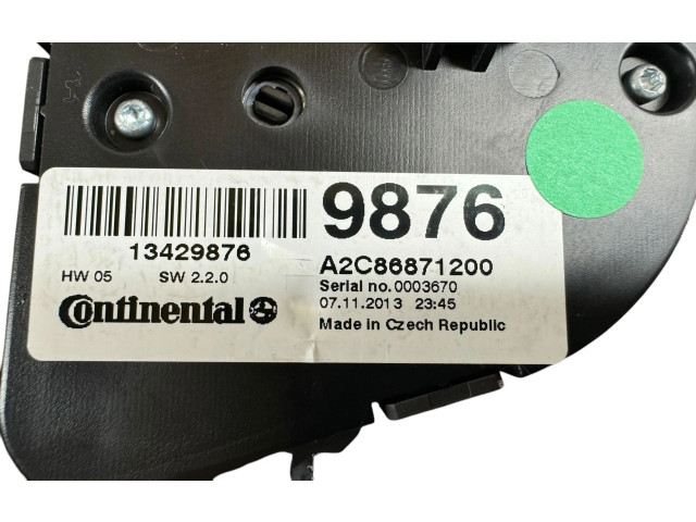 Блок управления климат-контролем 13429876, A2C86871200   Opel Zafira C