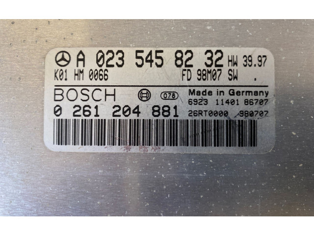 Řídící jednotka A0235458232, 0261204881   Mercedes-Benz SLK R170 2001