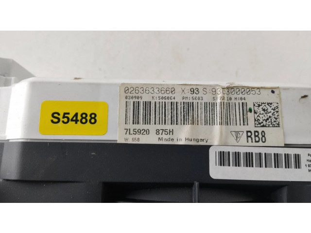 Панель приборов 7L5920875H, 0263633660   Porsche Cayenne (9PA)       