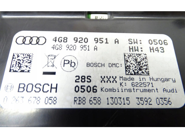 Přístrojová deska  Audi A6 C7 2018   