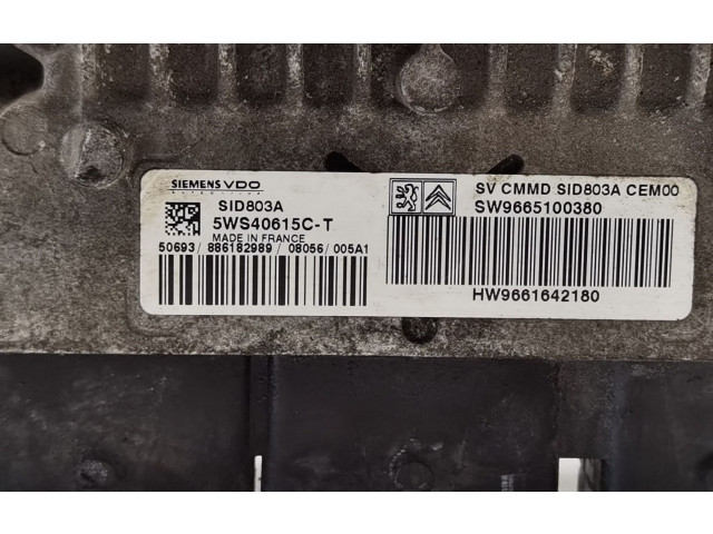 Блок управления двигателя 5WS40615CT, SW9665100380   Citroen Jumpy   