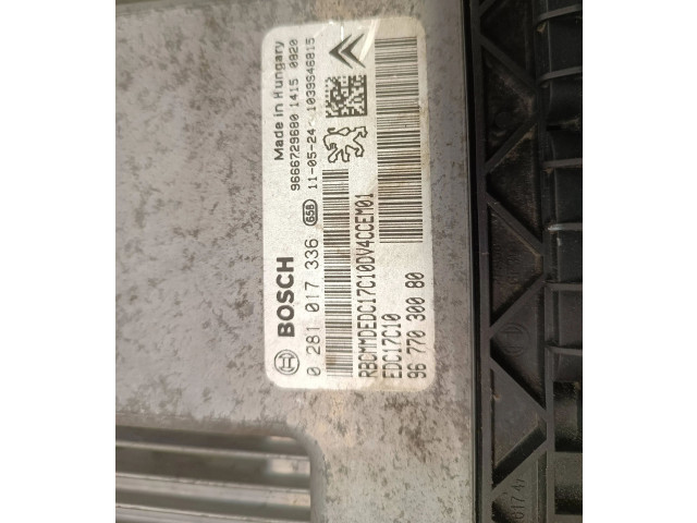 Řídící jednotka 0281017336, 9666729680   Peugeot 207 2012