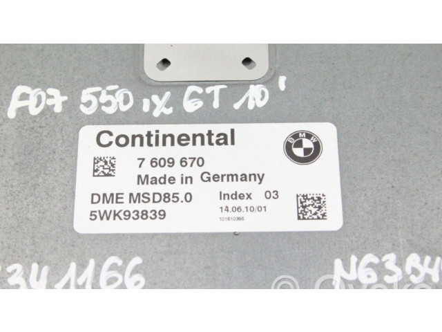 Řídící jednotka 7609670   BMW 5 GT F07 2010