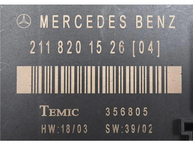 Řídící jednotka A2118201526, A2118201526   Mercedes-Benz E AMG W211 