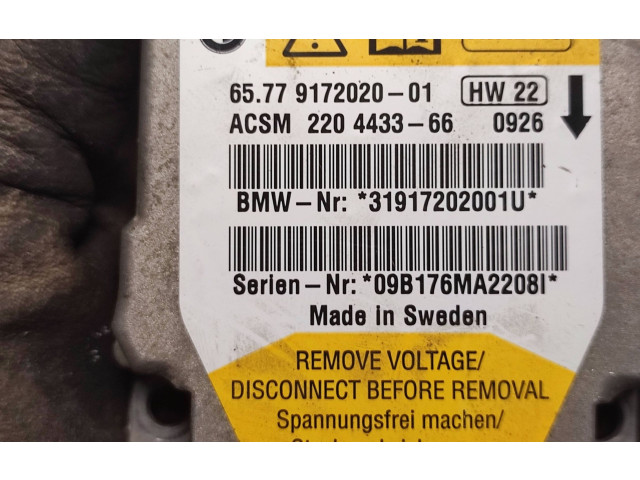 Блок подушек безопасности 65779172020, 65779160559   BMW 6 E63 E64