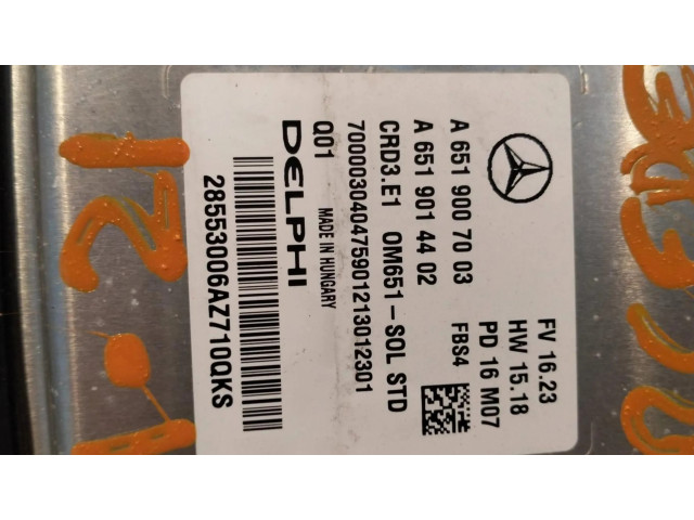 Řídící jednotka A6519007003, CENTRALITAMOTORUCE   Mercedes-Benz GLA W156 2014