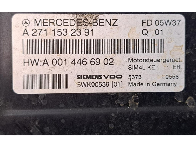 Блок управления двигателя A2710106644, 271944   Mercedes-Benz SLK R171