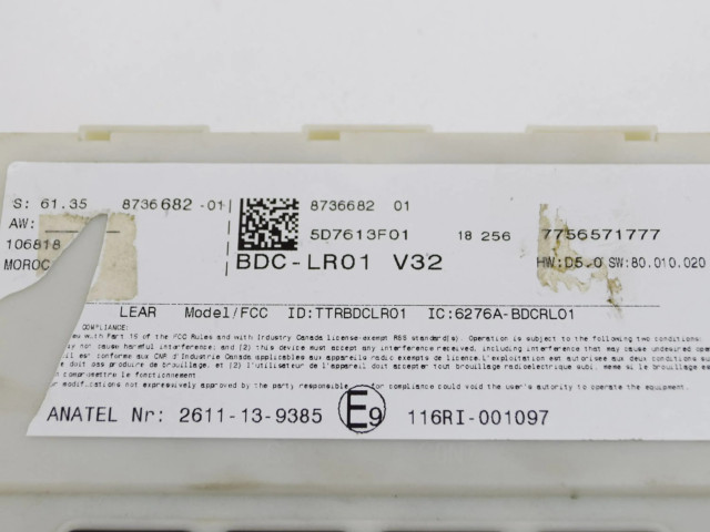 Блок комфорта 116RI001097, 6276ABDCRL01   BMW i3   