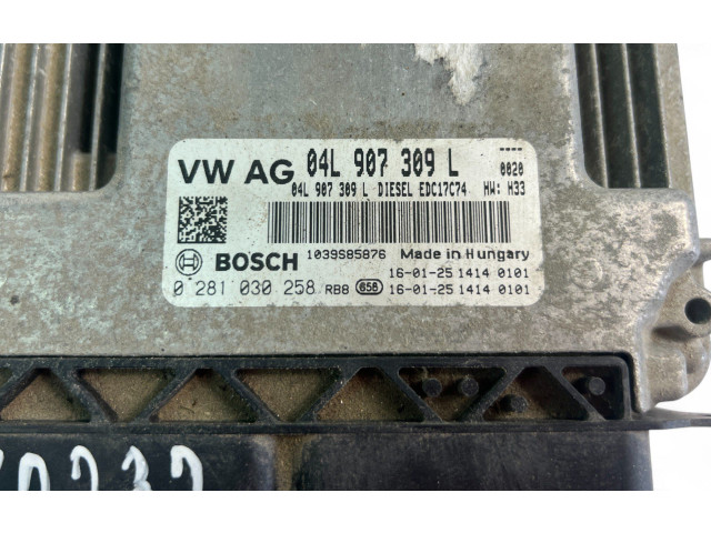 Řídící jednotka 04L907309L, 0281030258   Audi A4 S4 B9 8W 2017