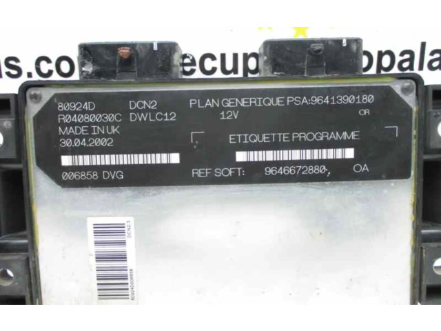 Řídící jednotka 9641390180   Citroen Berlingo 