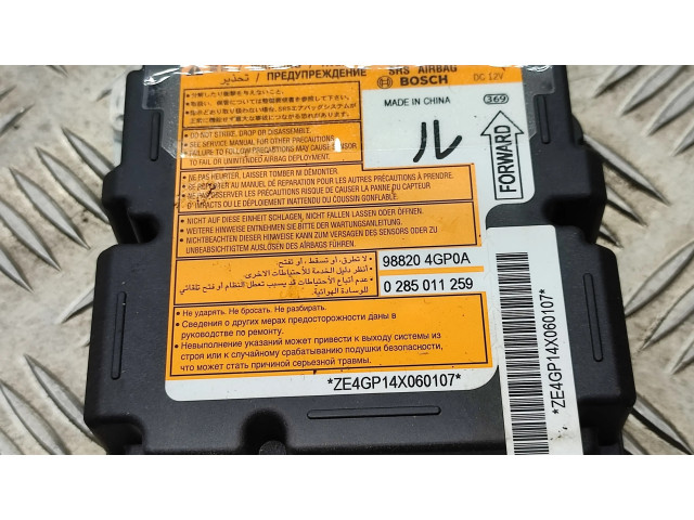 Блок подушек безопасности 988204GP0A, 0285011259   Infiniti Q50