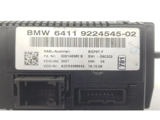Блок управления климат-контролем 64119224545, 64119292263   BMW 1 E81 E87