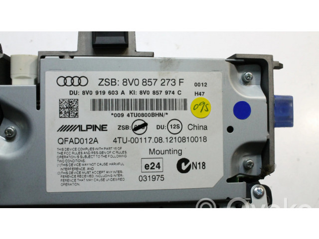 Дисплей    8V0857273F   Audi A3 S3 8V