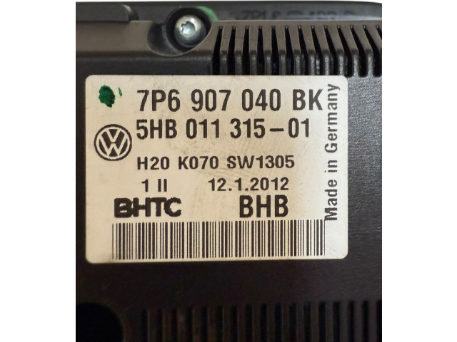 Блок управления климат-контролем 7P6907040BK, 5HB01131501   Volkswagen Touareg II