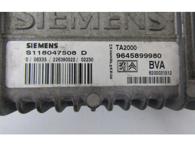 Блок управления коробкой передач S118047508   Citroen C5