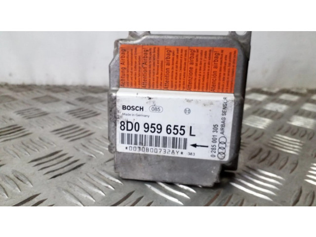 Блок подушек безопасности 8D0959655L, 0285001305   Audi A4 S4 B5 8D