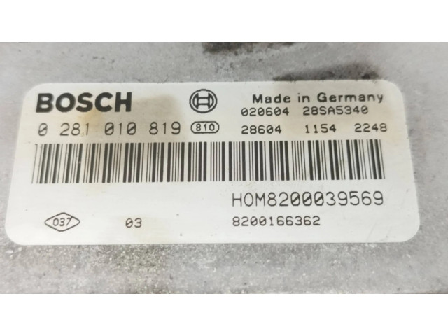 Řídící jednotka 8200166362, 28SA5340   Renault Megane I 2002