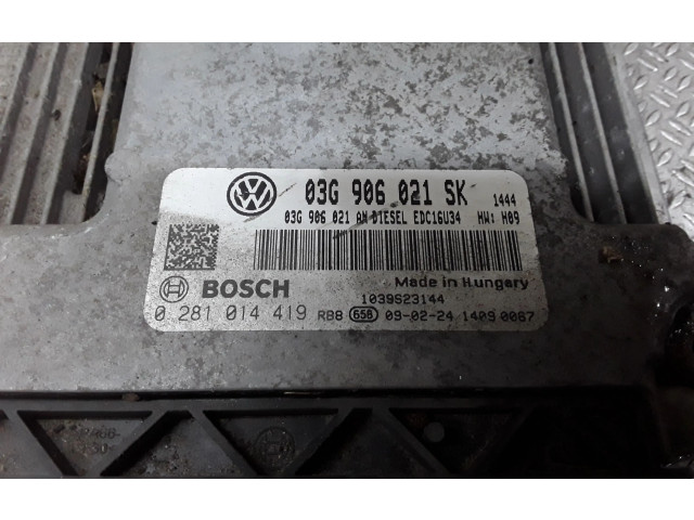 Řídící jednotka 03G906021SK, 0281014419   Seat Toledo III (5P) 2009