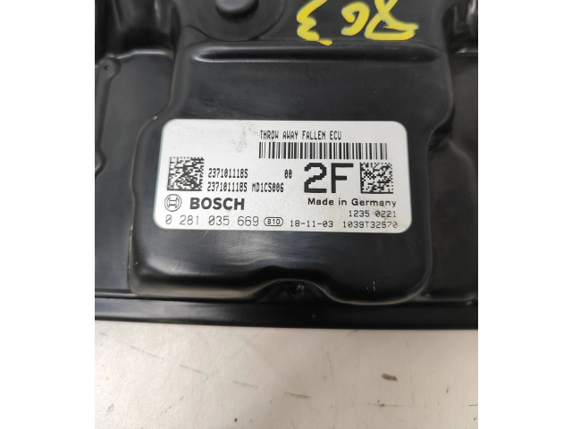 Řídící jednotka 237101118S, 0281035669   Dacia Lodgy 2019