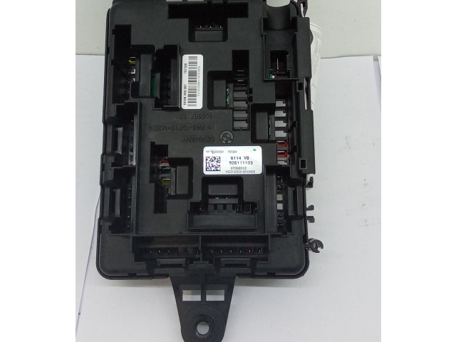   Pojistková skříňka 92611103, 6114V8   BMW 1 F20 F21 2013