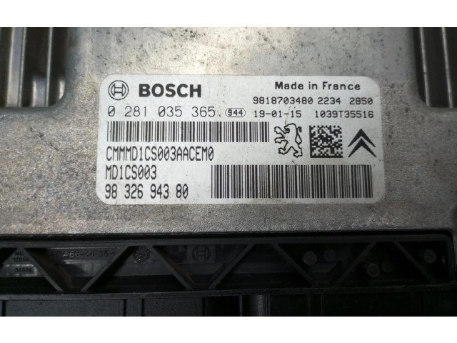 Řídící jednotka 9832694380, 9818703480   Peugeot 3008 II 2019