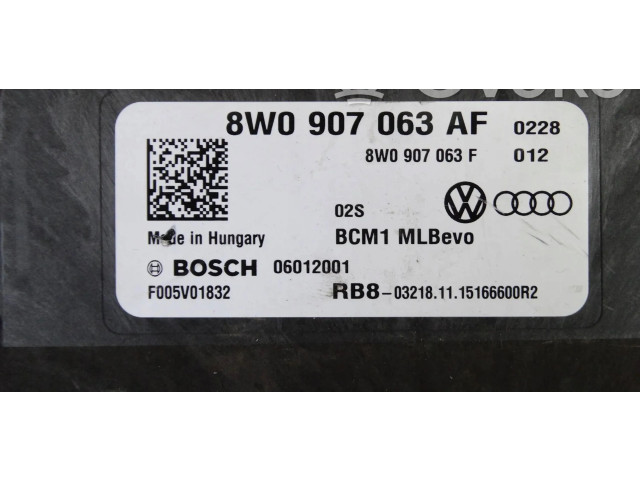 Блок комфорта 8W0907063AF   Audi A4 S4 B9 8W   