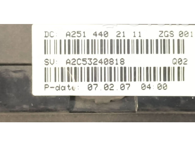 Панель приборов A2514402111, A2C53240818   Mercedes-Benz ML W164       