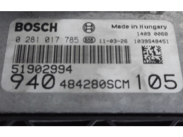 Řídící jednotka 0281017785   Alfa Romeo Giulietta 2011