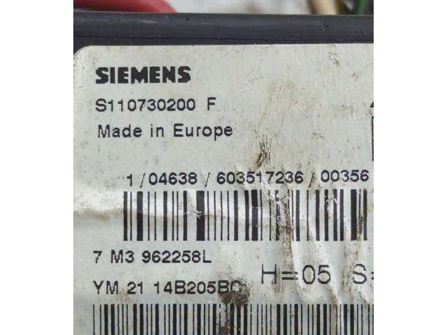 Блок предохранителей S110730200F, 7M3962258L   Ford Galaxy    