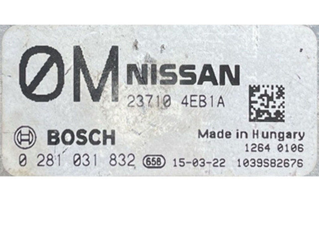 Řídící jednotka 237104EB1A, 0281031832   Nissan Qashqai 2015