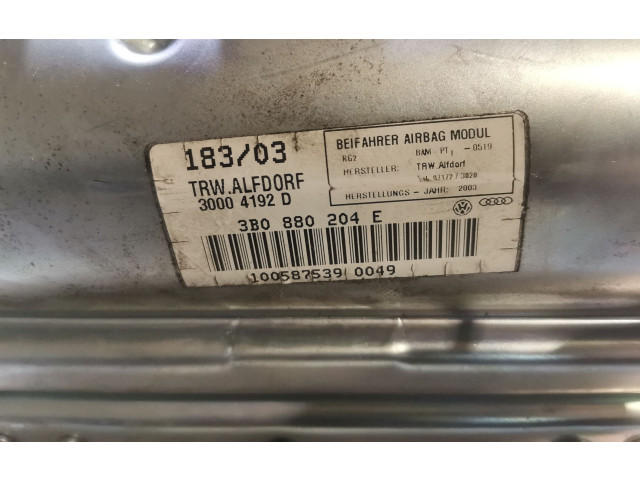 Подушка безопасности пассажира 3B0880204E   Volkswagen PASSAT B5.5