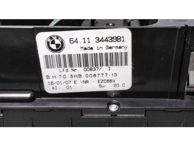 Блок управления климат-контролем 5HB00877713, 00837   BMW X3 E83