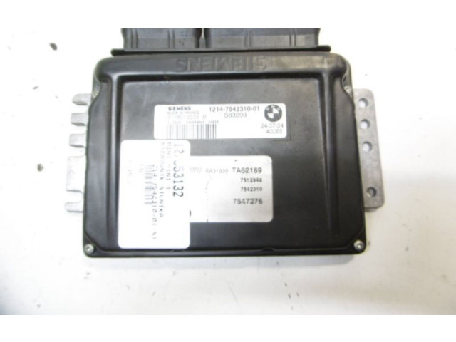 Pojistková skříňka Блок управления двигателем ECU 1214-7542310-0, 1214-7542310-0   Mini One - Cooper R50 - 53 2002