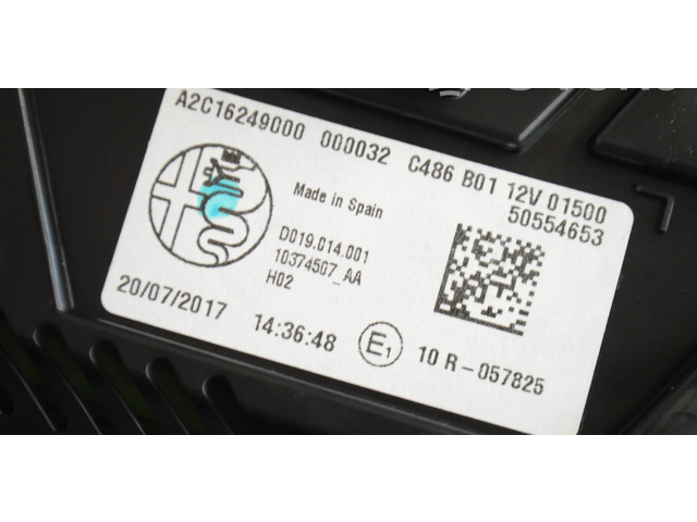 Přístrojová deska  Alfa Romeo Stelvio 2017 A2C16249000, 000032  