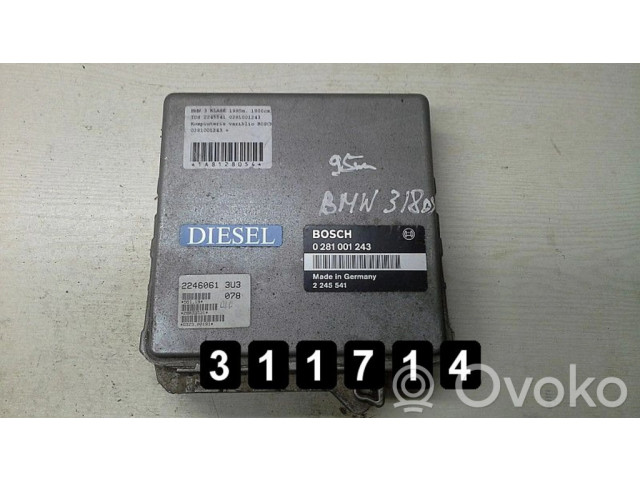 Řídící jednotka 0281001243   BMW 3 E36 1995