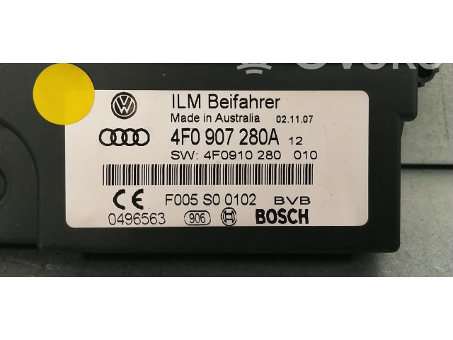 Pojistková skříňka Řídící jednotka BSM 4F0907280A, 4F0907280   Audi A6 S6 C6 4F 2008