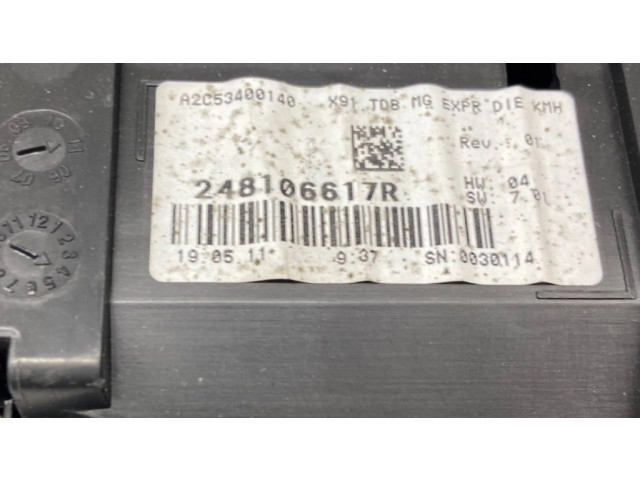 Панель приборов 248106617R, A2053400140   Renault Laguna III       