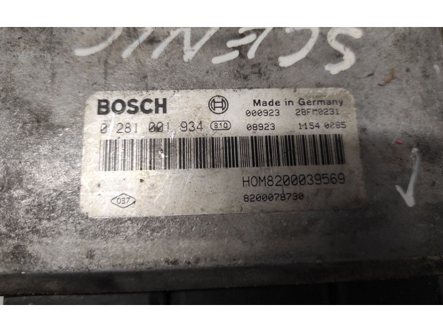 Řídící jednotka 8200222133, 0281011102   Renault Scenic I 2000