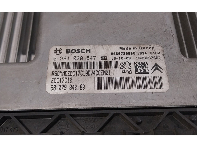 Řídící jednotka 9666729680, 9807984080   Citroen C3 Pluriel 2013