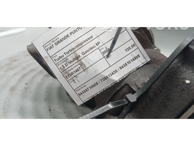  Турбина Fiat Grande Punto  54359710005, 54351014808         