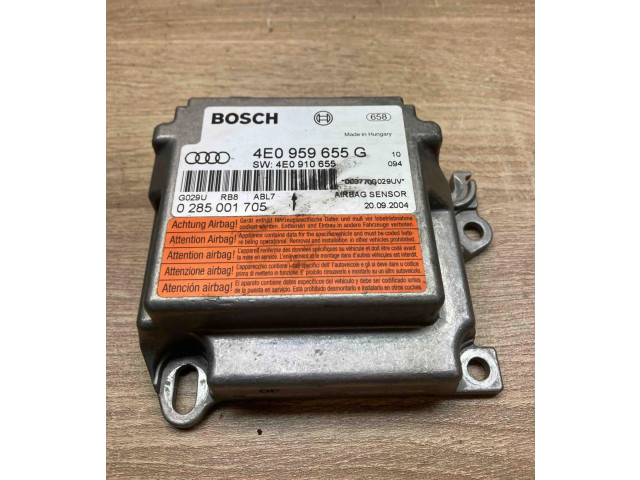 Блок подушек безопасности 4E0959655G, 0285001705   Audi A8 S8 D3 4E