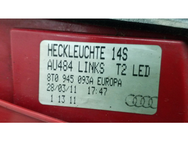 Задний фонарь левый 8T0945093A    Audi A5 8T 8F   2007-2016 года
