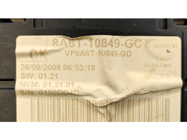 Панель приборов 8A6T10849GC, VP8A6T10849GD   Ford Fiesta       